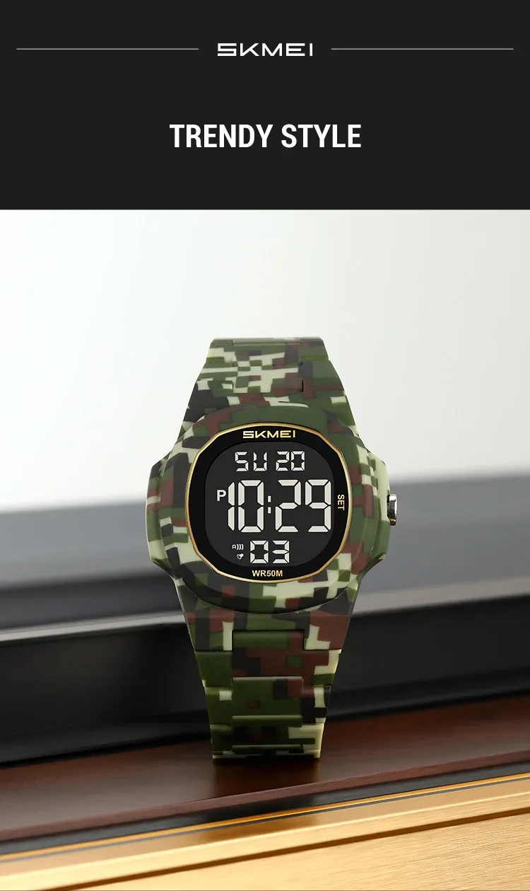 SKMEI Fashion Waterproof Electronic Watches Sports Digital Wristwatch For Men Women Creative Count Down Timer Watch Reloj Hombre