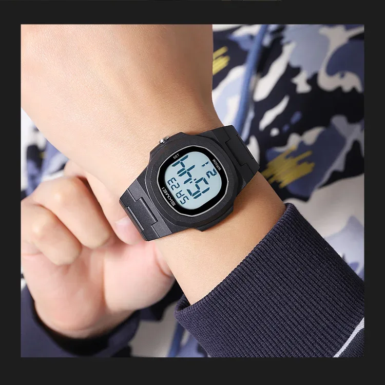 SKMEI Fashion Waterproof Electronic Watches Sports Digital Wristwatch For Men Women Creative Count Down Timer Watch Reloj Hombre