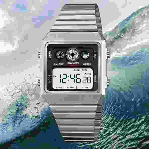 SKMEI 2450 Digital Multifunction Watch for Men with Stopwatch and Alarm (30M Water Resistant) - Image 2