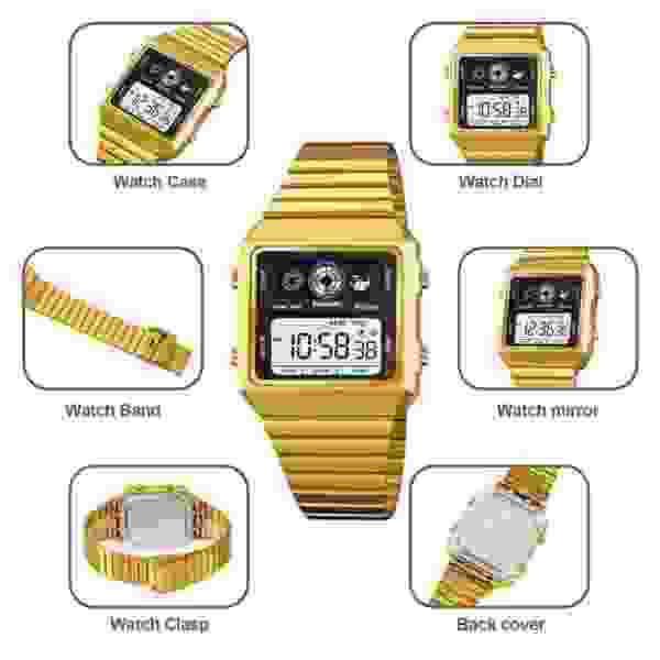 SKMEI 2450 Digital Multifunction Watch for Men with Stopwatch and Alarm (30M Water Resistant) - Image 4