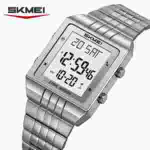 SKMEI 2335 Digital Multifunction Watch with Stainless Steel Band