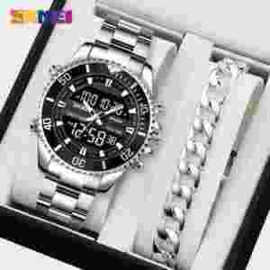 SKMEI 1850 Multifunction Digital Sports Watch for Men with Dual Time and 30M Water Resistance