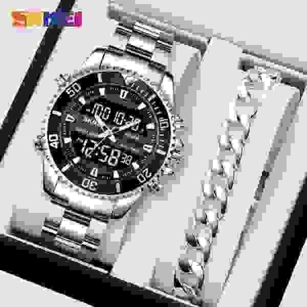 SKMEI 1850 Multifunction Digital Sports Watch for Men with Dual Time and 30M Water Resistance