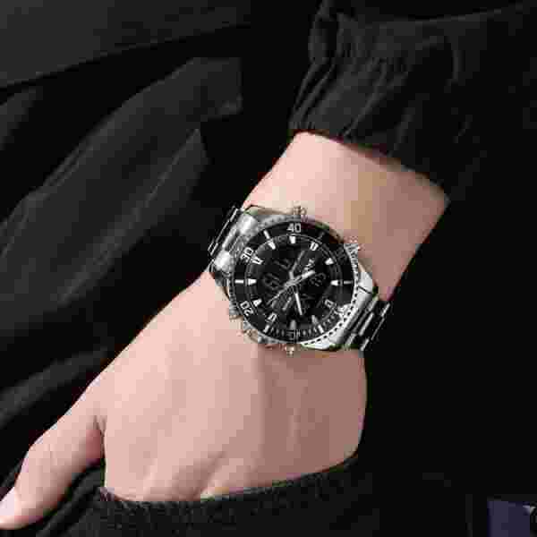 SKMEI 1850 Multifunction Digital Sports Watch for Men with Dual Time and 30M Water Resistance - Image 3