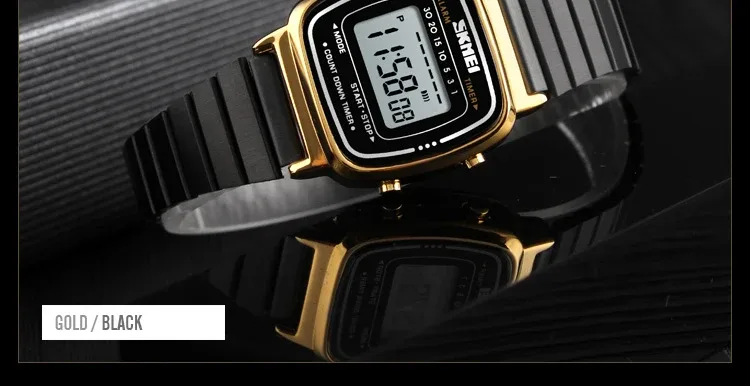 SKMEI Women Sports Watch Top Brands Luxury Waterproof Ladies Watches Small Dial Digital Wristwatch and Bracelet Relogio Feminino