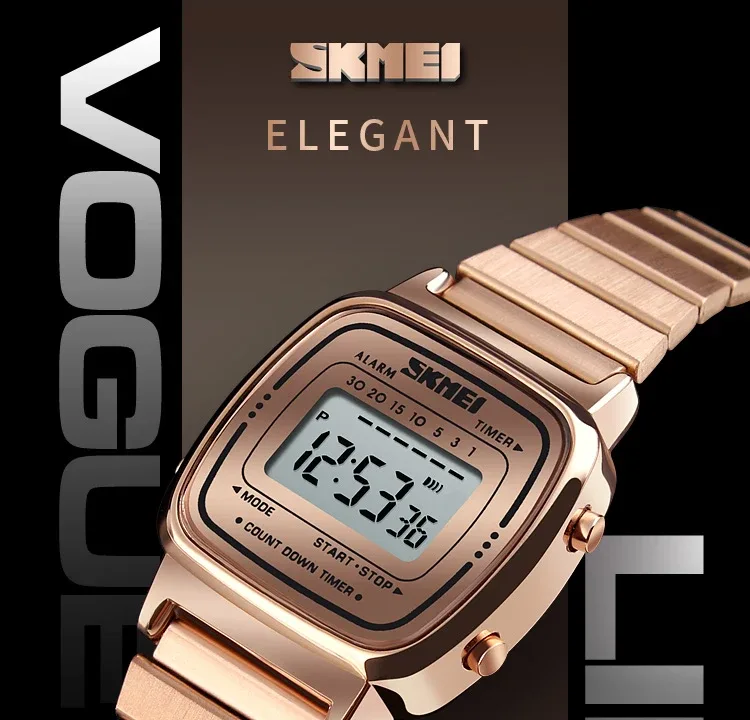 SKMEI Women Sports Watch Top Brands Luxury Waterproof Ladies Watches Small Dial Digital Wristwatch and Bracelet Relogio Feminino