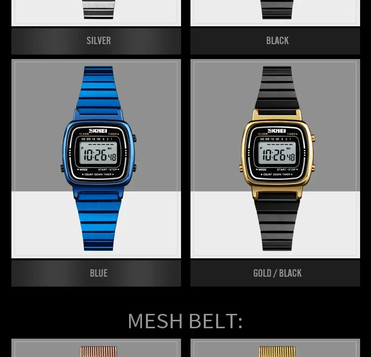 SKMEI Women Sports Watch Top Brands Luxury Waterproof Ladies Watches Small Dial Digital Wristwatch and Bracelet Relogio Feminino