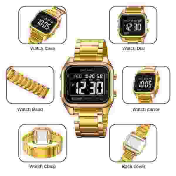SKMEI Digital Multifunction Sports Watch for Men with Dual Time and Alarm - Image 4