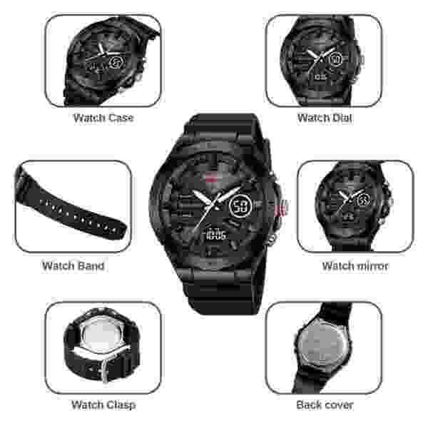 SKMEI 2402 Multifunctional Digital Sports Watch for Men with 50M Water Resistance - Image 4