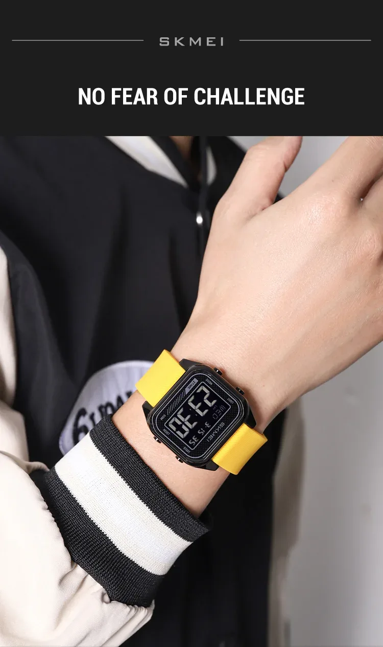SKMEI Fashion Digital Electronic Sports Watches For Men Women Students Waterproof Countdown Alarm Clock Wristwatch Reloj Hombre
