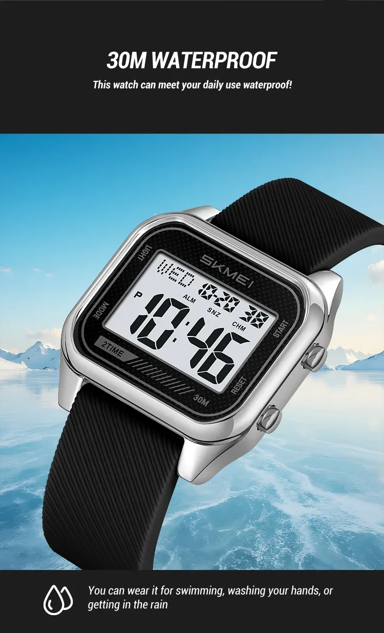 SKMEI Fashion Digital Electronic Sports Watches For Men Women Students Waterproof Countdown Alarm Clock Wristwatch Reloj Hombre