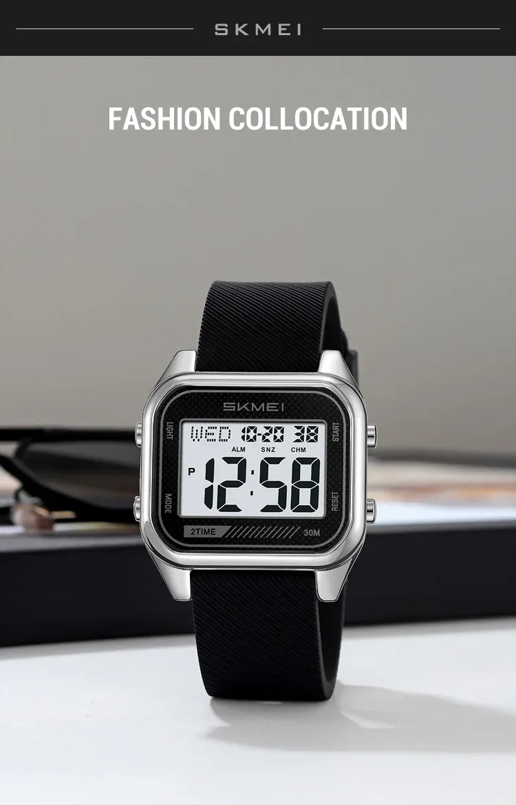 SKMEI Fashion Digital Electronic Sports Watches For Men Women Students Waterproof Countdown Alarm Clock Wristwatch Reloj Hombre