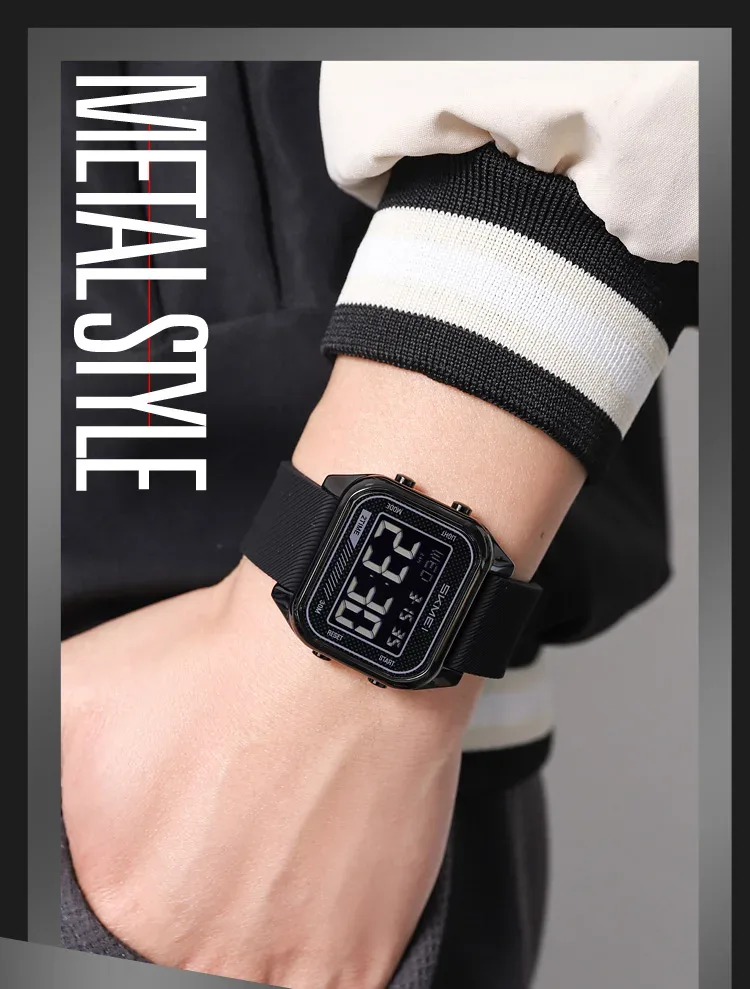 SKMEI Fashion Digital Electronic Sports Watches For Men Women Students Waterproof Countdown Alarm Clock Wristwatch Reloj Hombre