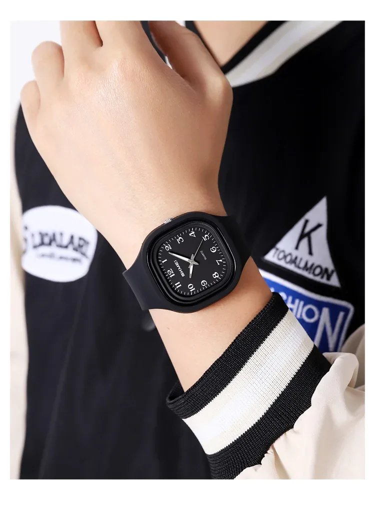 SKMEI Youth Cool Sports Quartz Watch For Men Women Students Casual Time Watch 5Bar Waterproof Electronic Wristwatch Reloj Hombre
