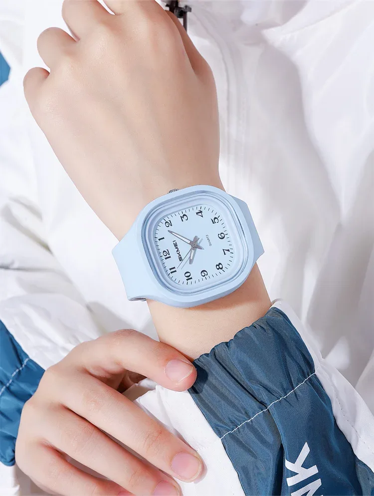SKMEI Youth Cool Sports Quartz Watch For Men Women Students Casual Time Watch 5Bar Waterproof Electronic Wristwatch Reloj Hombre