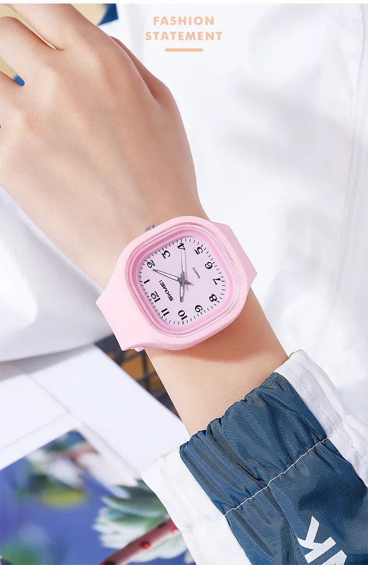 SKMEI Youth Cool Sports Quartz Watch For Men Women Students Casual Time Watch 5Bar Waterproof Electronic Wristwatch Reloj Hombre