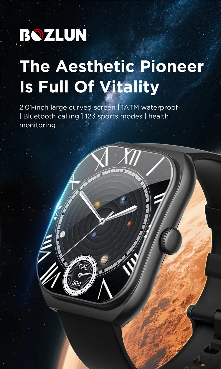 SKMEI Smartwatch 2.01'' TFT Display 123 Sports Modes Voice Calling Smart Watch For Men Women Military Wristwatch For Android IOS