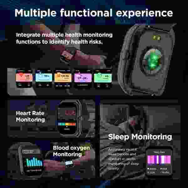 BOZLUN 2.01-Inch Curved Screen Smartwatch with Bluetooth Calling & 123 Sports Modes (CAL XII) - Image 5