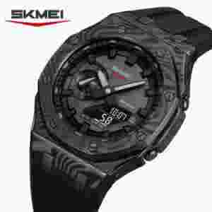 SKMEI 2471 World Time Multifunction Sport Watch with Luminous Display (50M Waterproof)