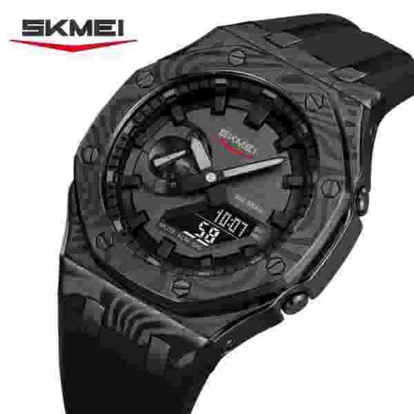 SKMEI 2471 World Time Multifunction Sport Watch with Luminous Display (50M Waterproof)