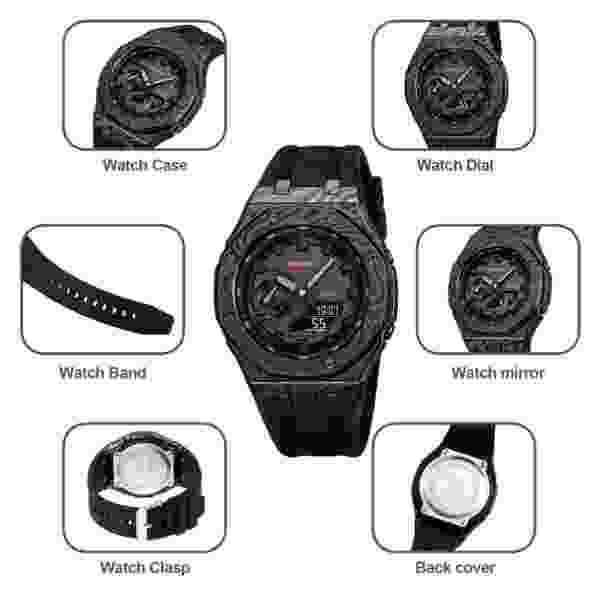SKMEI 2471 World Time Multifunction Sport Watch with Luminous Display (50M Waterproof) - Image 4