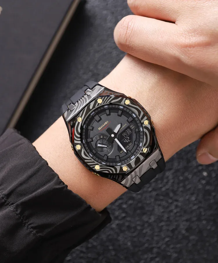SKMEI Daylight Saving Time Digital Watch Sports Quartz Watch For Men Women Waterproof Electronic Wristwatch 5 Alarm Reloj Hombre