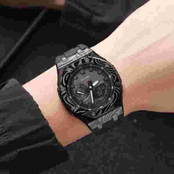 SKMEI 2471 World Time Multifunction Sport Watch with Luminous Display (50M Waterproof) - Image 3