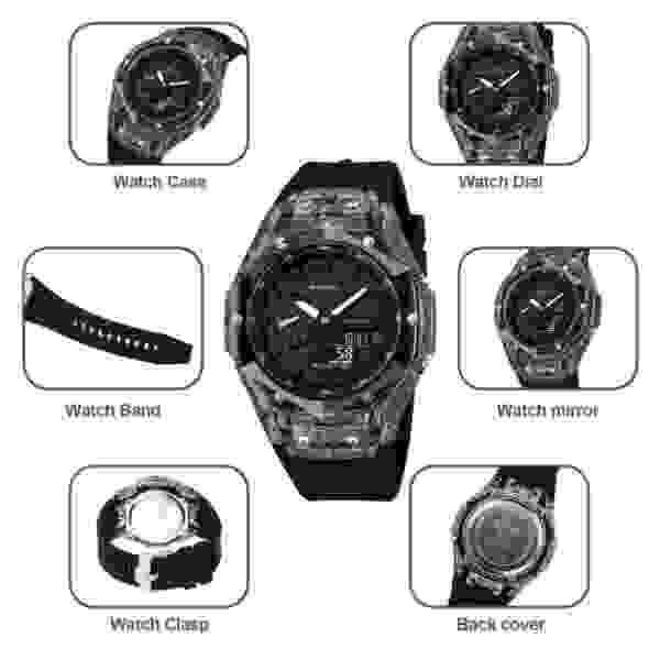 SKMEI 2411 World Time Digital Sports Watch for Men (Multiple Colors) - Image 4