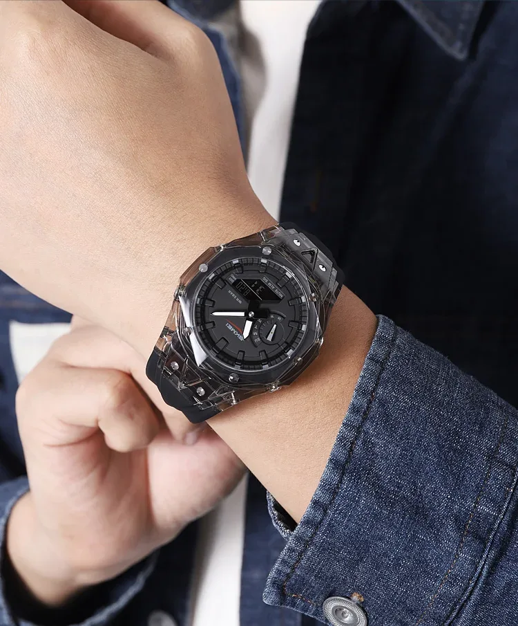SKMEI 5 Alarm Digital Watch Sports Quartz Watch For Men Women Waterproof Daylight Saving Time Electronic Wristwatch Reloj Hombre