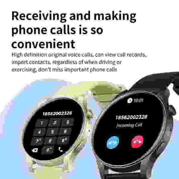 B55S Smart Watch with Bluetooth Calling, 1.43" AMOLED Screen, and Health Monitoring - Image 6