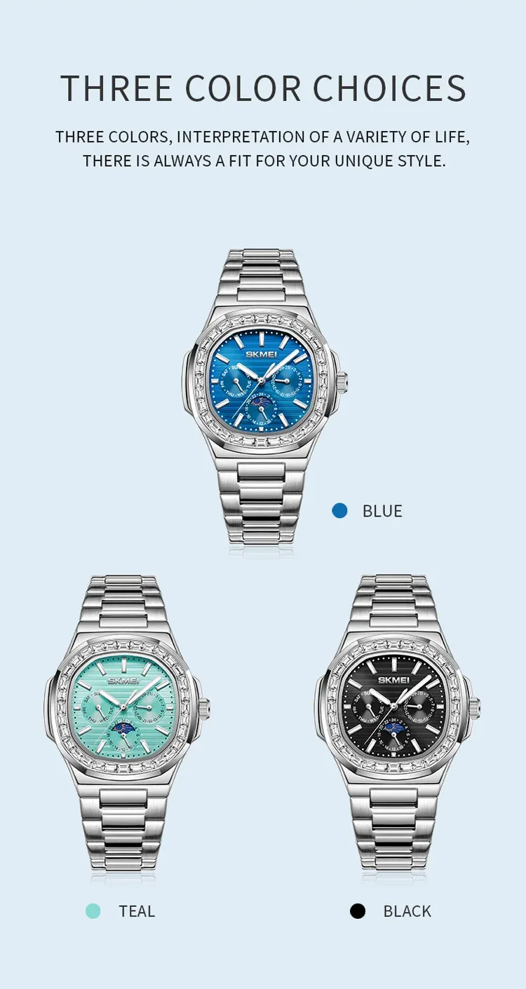 SKMEI Top Brand Luxury Movement Quartz Watch For Mens Women Wristwatch Calendar Waterproof Time Clock Male Watches Reloj Hombre