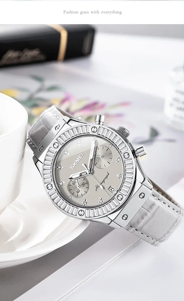 SKMEI Chronograph Calendar Waterproof Watches Top Brands Luxury Movement Quartz Watch For Mens Women Wristwatches Reloj Hombre