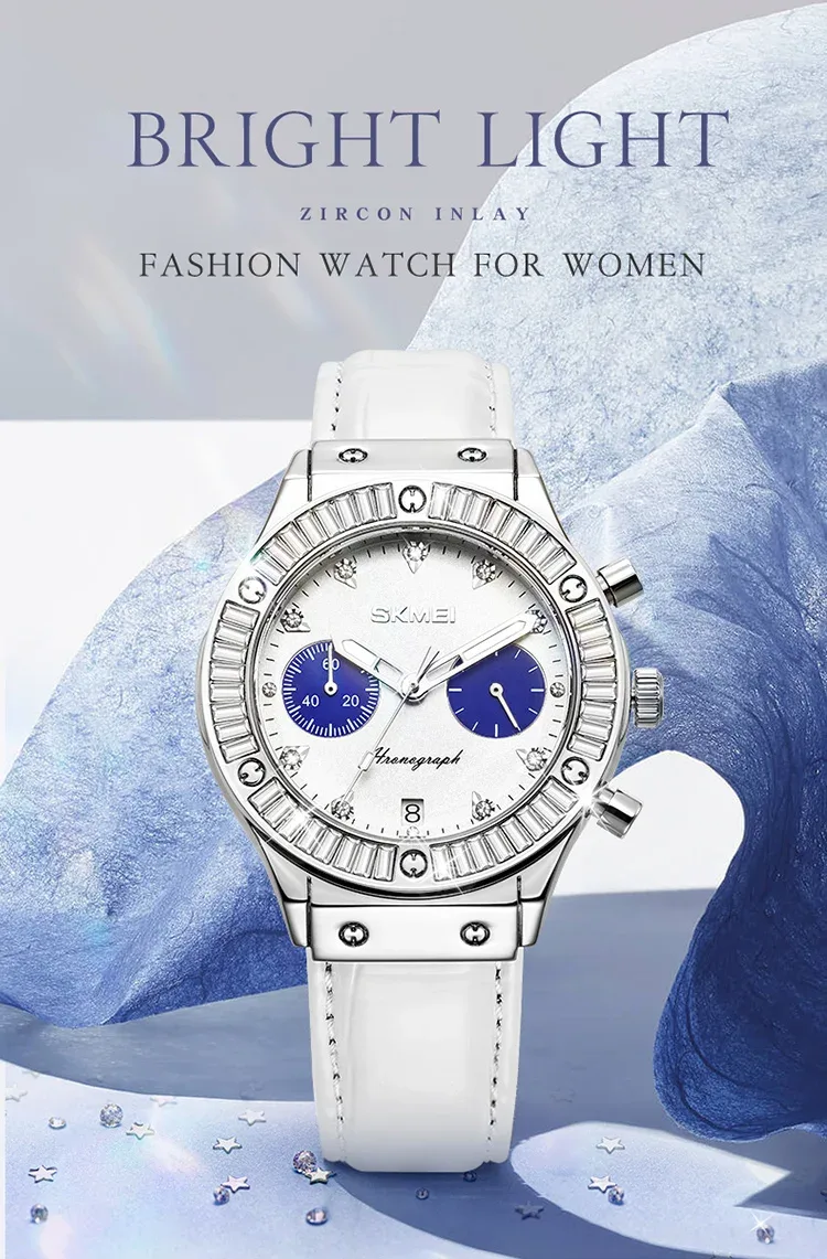 SKMEI Chronograph Calendar Waterproof Watches Top Brands Luxury Movement Quartz Watch For Mens Women Wristwatches Reloj Hombre