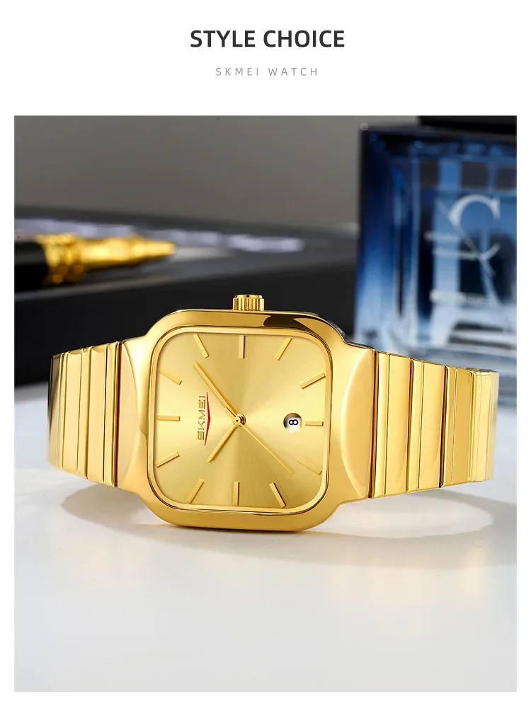 SKMEI Business Movement Quartz Watches For Men Women Fashion Luxury Design 3Bar Waterproof Time Clock Wristwatches Reloj Hombre