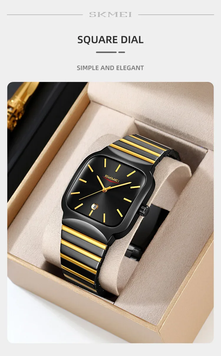 SKMEI Business Movement Quartz Watches For Men Women Fashion Luxury Design 3Bar Waterproof Time Clock Wristwatches Reloj Hombre