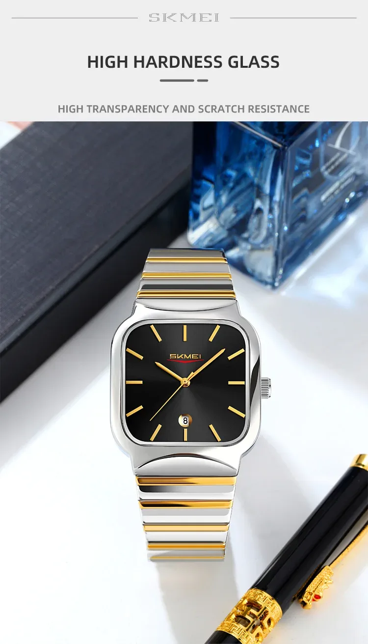 SKMEI Business Movement Quartz Watches For Men Women Fashion Luxury Design 3Bar Waterproof Time Clock Wristwatches Reloj Hombre