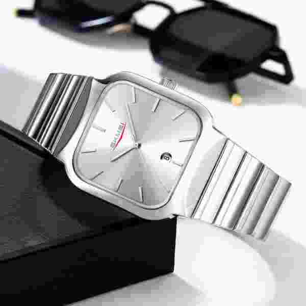 SKMEI 9361 Classic Business Quartz Watch with Stainless Steel Strap - Image 4