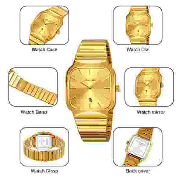 SKMEI 9361 Classic Business Quartz Watch with Stainless Steel Strap - Image 5