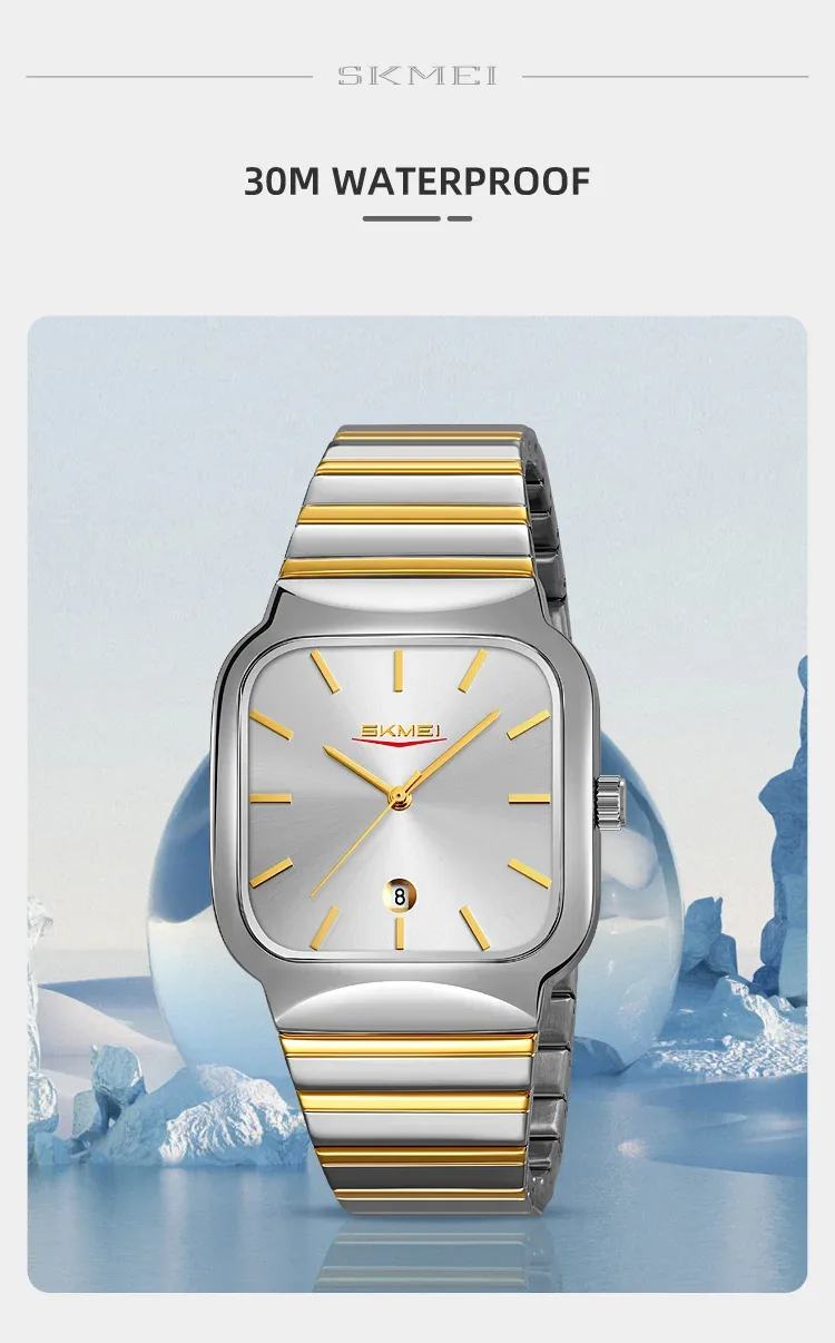 SKMEI Business Movement Quartz Watches For Men Women Fashion Luxury Design 3Bar Waterproof Time Clock Wristwatches Reloj Hombre