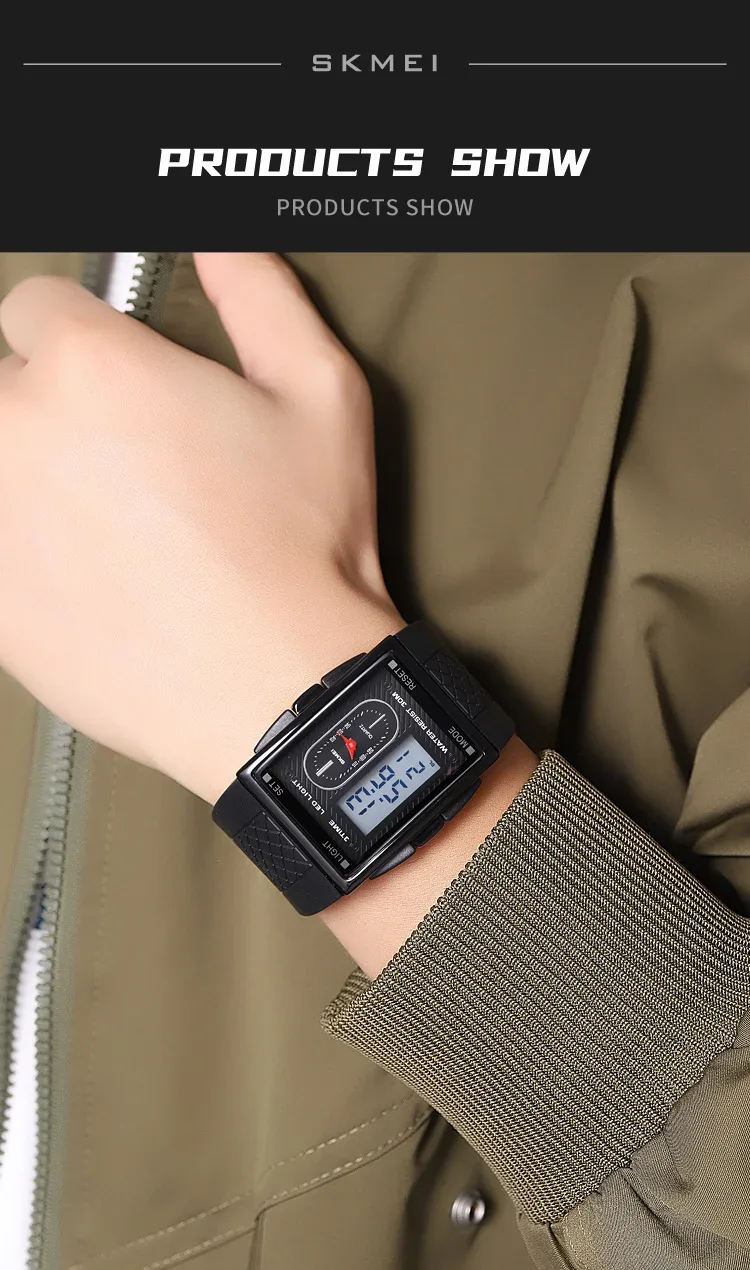 SKMEI Fashion Sports Watches For Man Business Orologi Digital Electronic Watch Waterproof Wristwatch Alarm Clock Horloges Mannen
