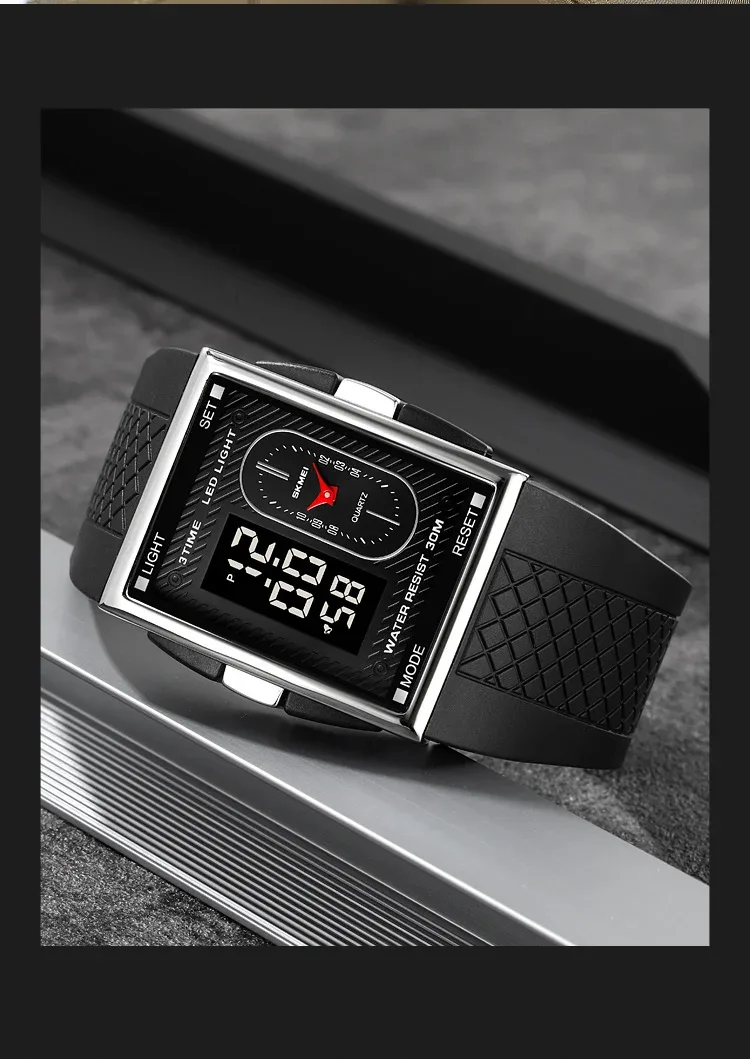 SKMEI Fashion Sports Watches For Man Business Orologi Digital Electronic Watch Waterproof Wristwatch Alarm Clock Horloges Mannen