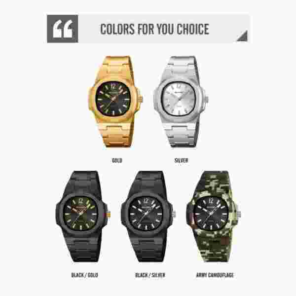 SKMEI 2382 Digital Display Quartz Watch for Men, 50M Water Resistant (Multiple Colors) - Image 5