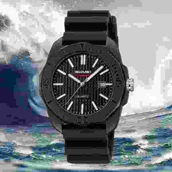 SKMEI 2393 Sports Quartz Watch for Men with Date Display (Multiple Colors) - Image 2