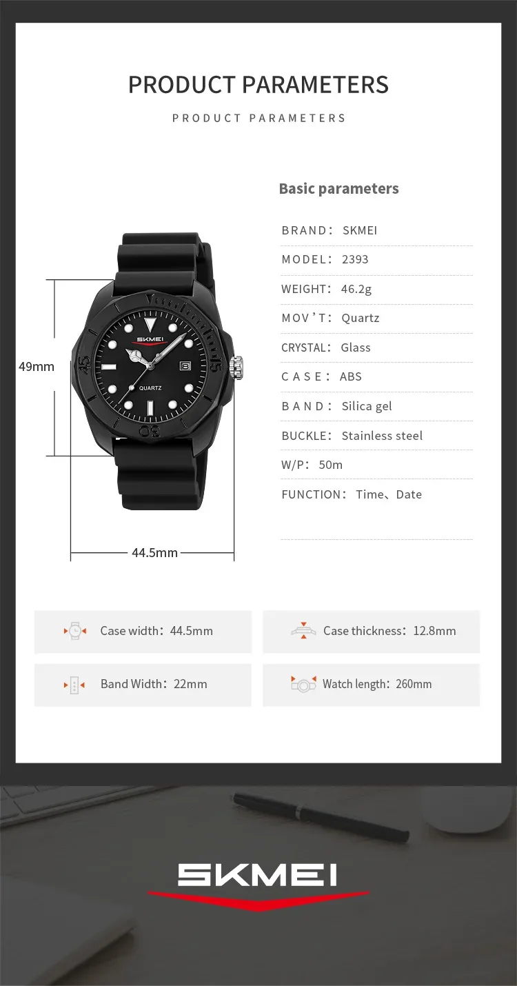 SKMEI Time Orologi Movement Quartz Watches Fashion Sports Watches For Men Women Waterproof Wristwatch Date Clock Horloges Mannen
