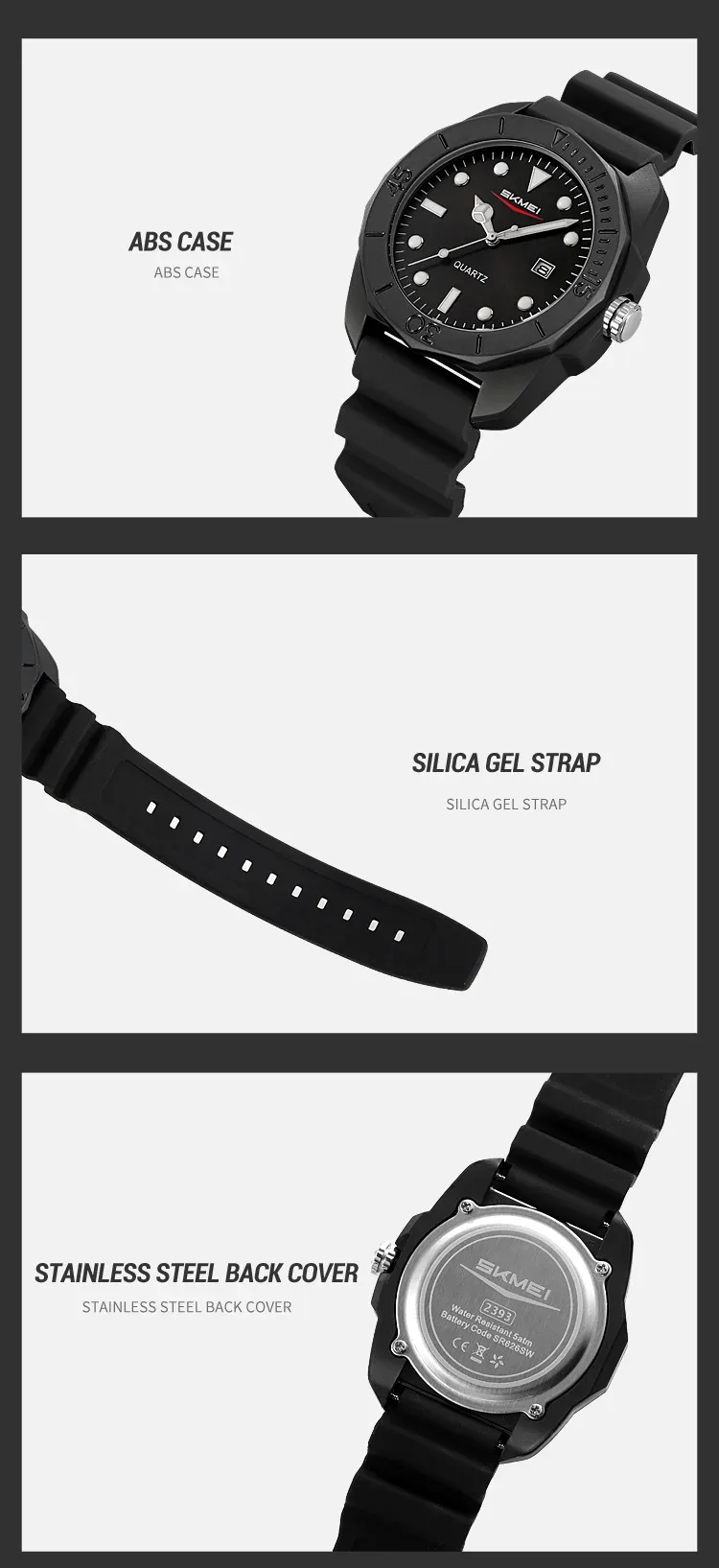 SKMEI Time Orologi Movement Quartz Watches Fashion Sports Watches For Men Women Waterproof Wristwatch Date Clock Horloges Mannen