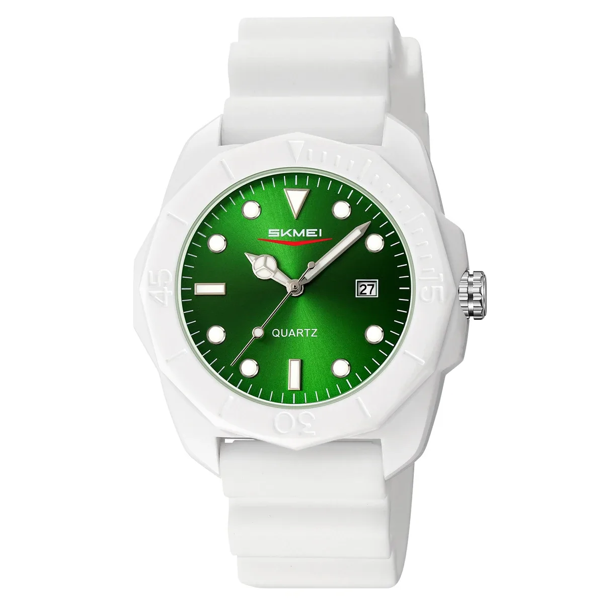 white green