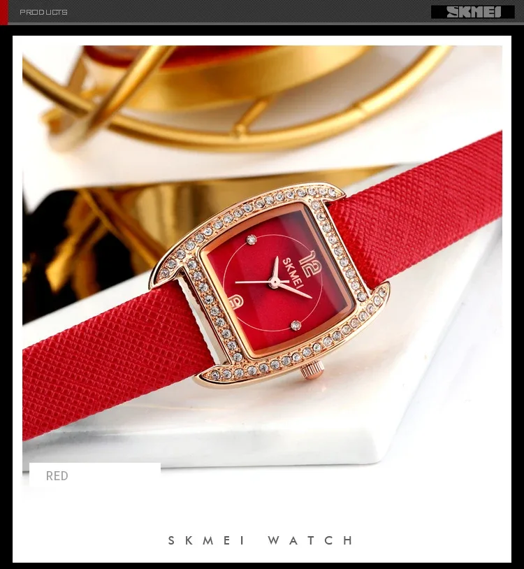 SKMEI Elegant Design Movement Quartz Watches For Women Casual Ladies Wristwatches Female Clock Waterproof Watch Relogio Feminino