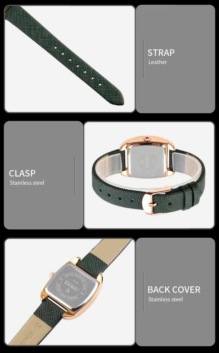 SKMEI Elegant Design Movement Quartz Watches For Women Casual Ladies Wristwatches Female Clock Waterproof Watch Relogio Feminino