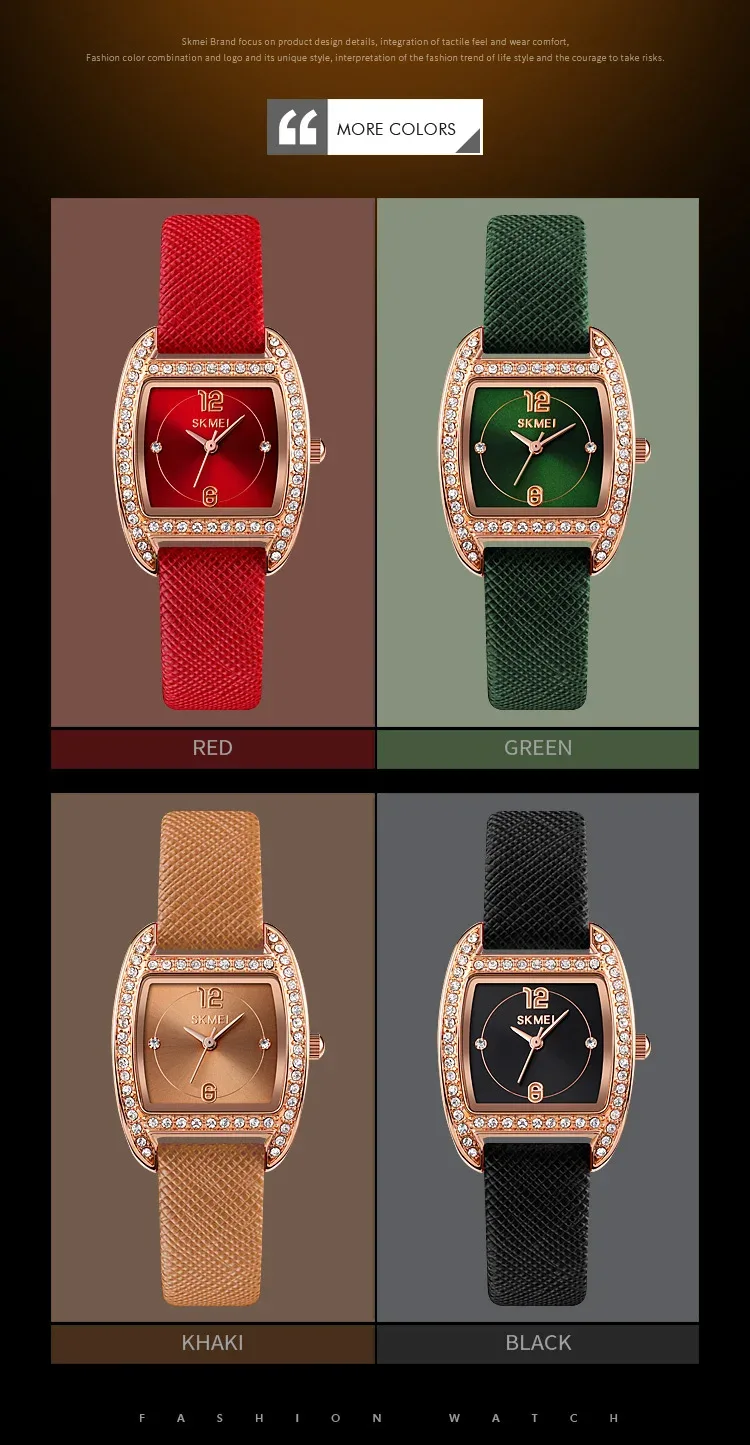 SKMEI Elegant Design Movement Quartz Watches For Women Casual Ladies Wristwatches Female Clock Waterproof Watch Relogio Feminino
