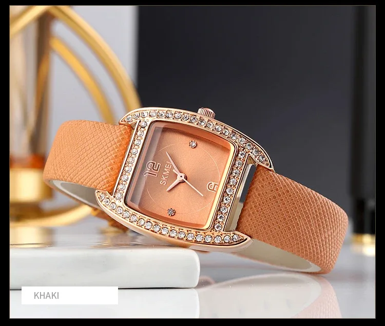 SKMEI Elegant Design Movement Quartz Watches For Women Casual Ladies Wristwatches Female Clock Waterproof Watch Relogio Feminino